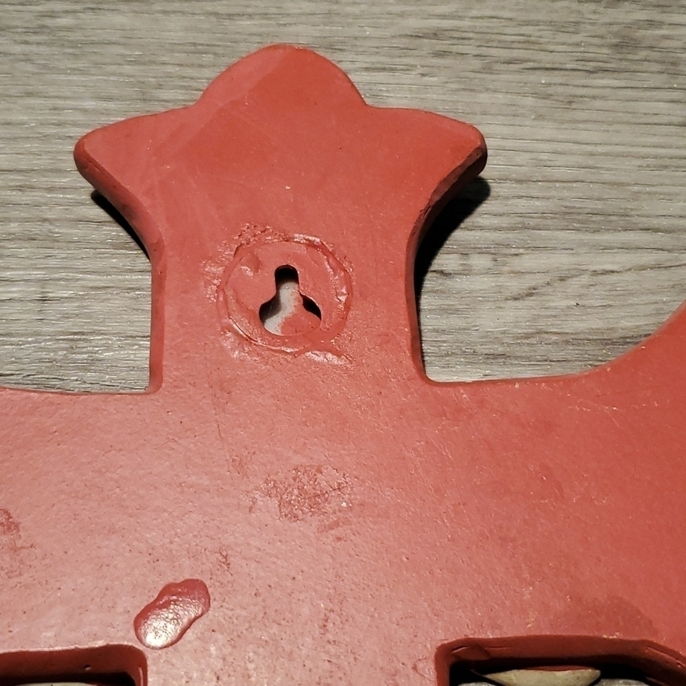😇 RED INSPIRATIONAL CROSS - Picture 6 of 6